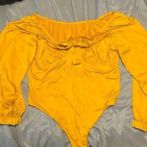 Mustard Yellow SHEIN Body suit 2X